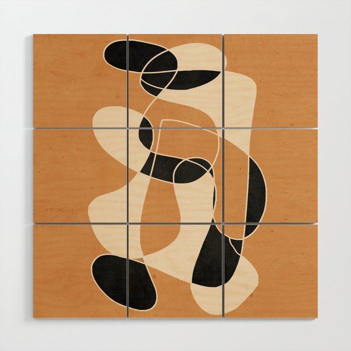 Modern Abstract Minimal Art 21 Wood Wall Art Gallery Image 1