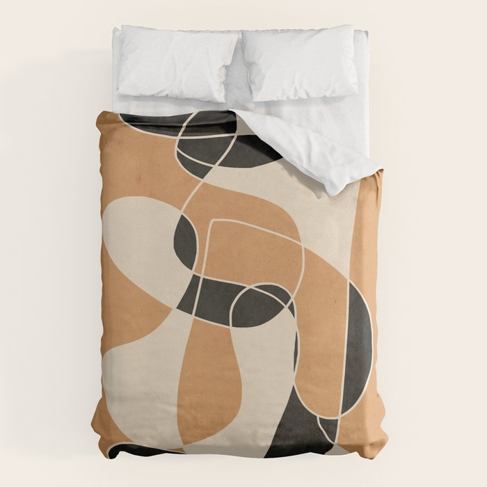 Modern Abstract Minimal Art 21 Duvet Cover Gallery Image 1