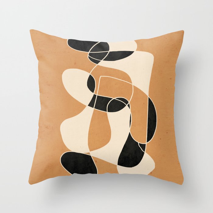 Modern Abstract Minimal Art 21 Throw Pillow Gallery Image 6