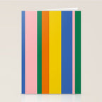 Colorful Vertical Stripes Contemporary Pattern Stationery Card Gallery Image 2
