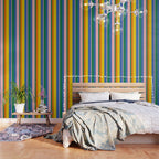 Colorful Vertical Stripes Contemporary Pattern Wallpaper Gallery Image 3