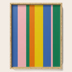 Colorful Vertical Stripes Contemporary Pattern Serving Tray Gallery Image 1