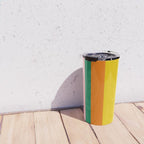 Colorful Vertical Stripes Contemporary Pattern Travel Mug Gallery Image 4