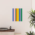 Colorful Vertical Stripes Contemporary Pattern Poster Gallery Image 2
