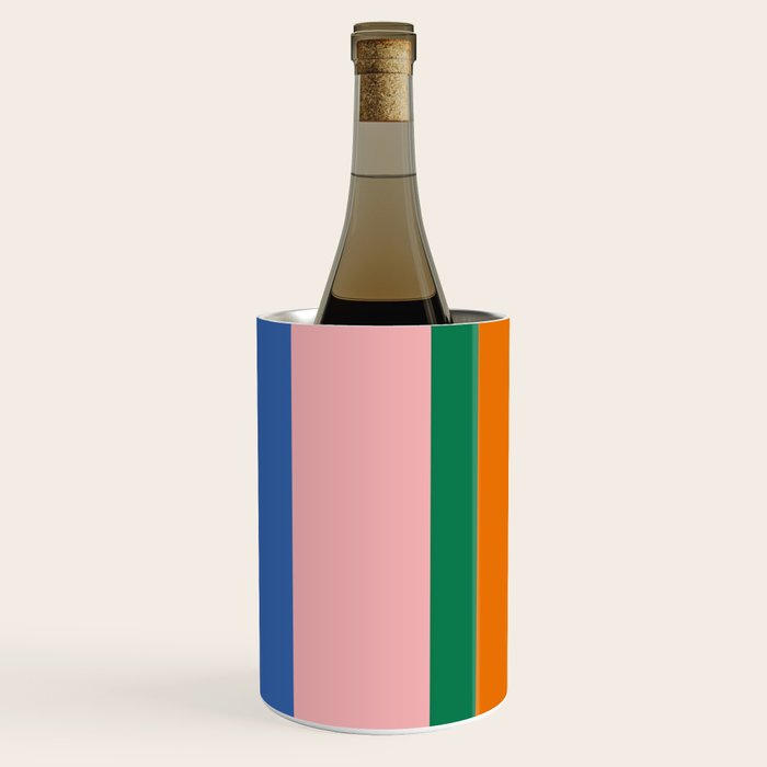 Colorful Vertical Stripes Contemporary Pattern Wine Chiller Gallery Image 2
