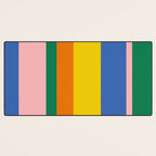 Colorful Vertical Stripes Contemporary Pattern Desk Mat Gallery Image 3