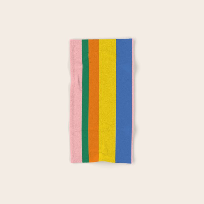Colorful Vertical Stripes Contemporary Pattern Bath Towel Gallery Image 1