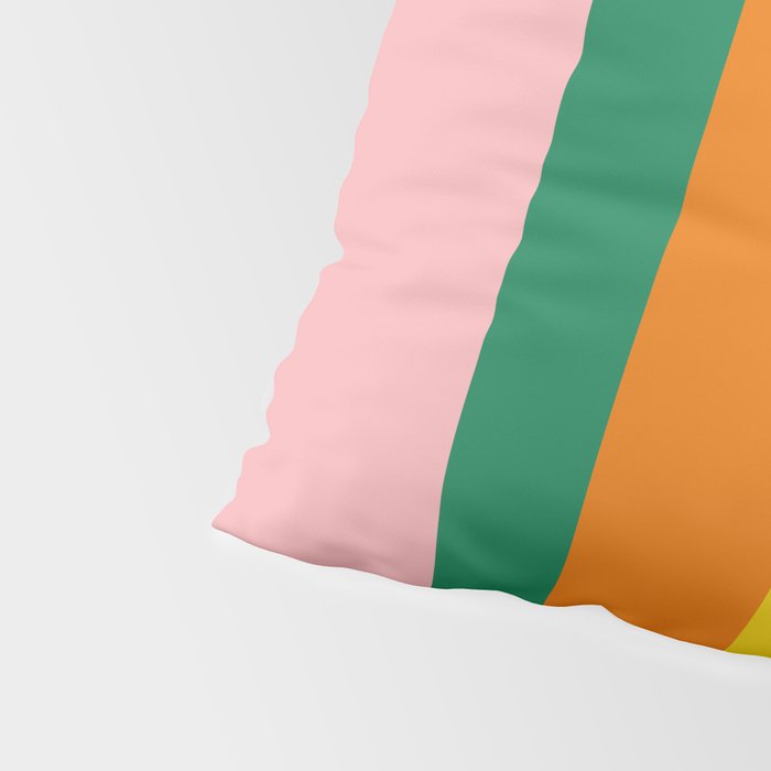 Colorful Vertical Stripes Contemporary Pattern Pillow Sham Gallery Image 4