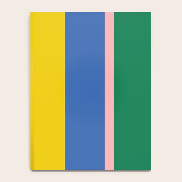 Colorful Vertical Stripes Contemporary Pattern Notebook Gallery Image 4