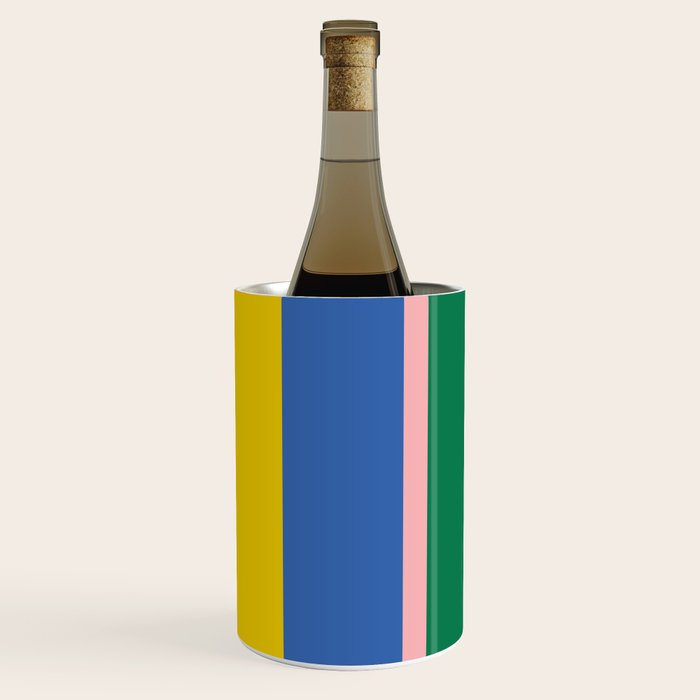 Colorful Vertical Stripes Contemporary Pattern Wine Chiller Gallery Image 3