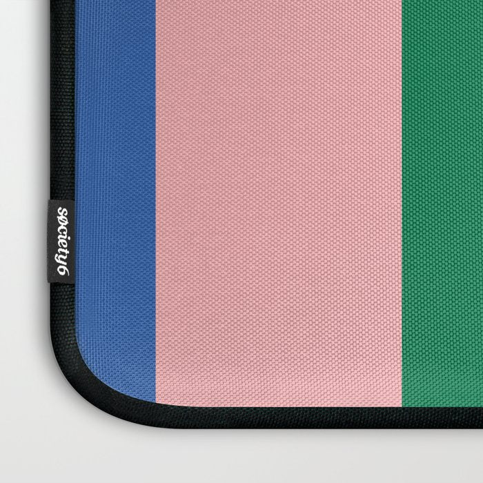 Colorful Vertical Stripes Contemporary Pattern Laptop Sleeve Gallery Image 3
