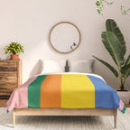 Colorful Vertical Stripes Contemporary Pattern Comforter Gallery Image 3
