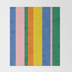 Colorful Vertical Stripes Contemporary Pattern Throw Blanket Gallery Image 2