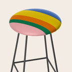 Colorful Vertical Stripes Contemporary Pattern Stool Gallery Image 2