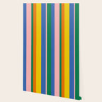 Colorful Vertical Stripes Contemporary Pattern Wallpaper Gallery Image 2