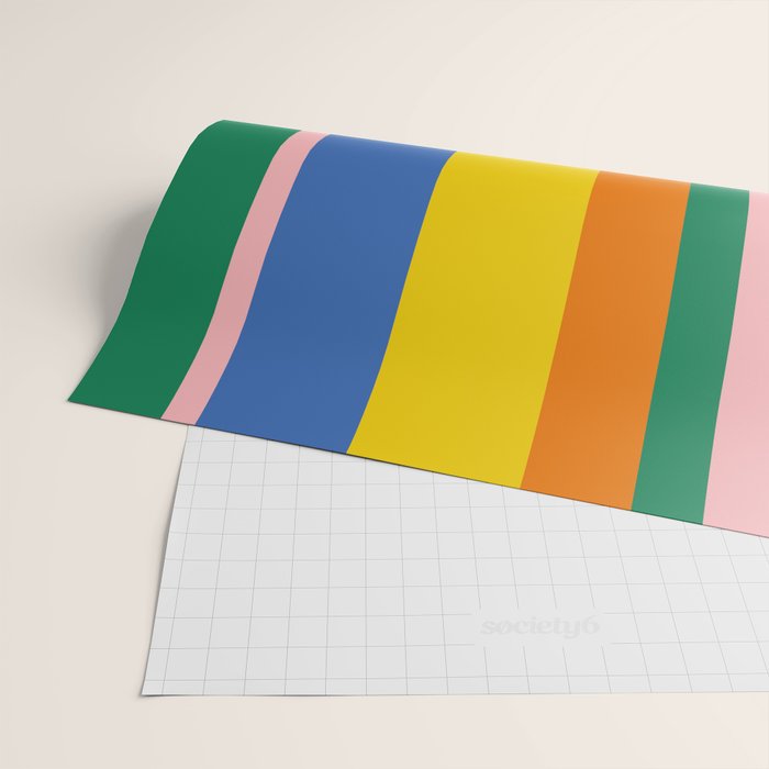 Colorful Vertical Stripes Contemporary Pattern Wrapping Paper Gallery Image 2