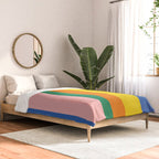 Colorful Vertical Stripes Contemporary Pattern Comforter Gallery Image 2