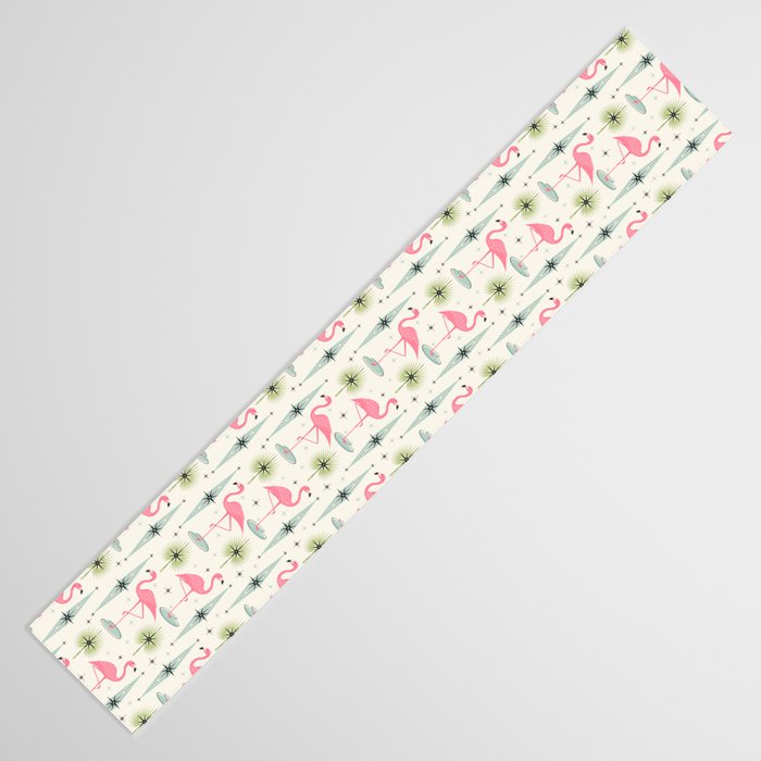Atomic Flamingo Oasis - Larger Scale ©studioxtine Table Runner Gallery Image 3
