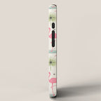 Atomic Flamingo Oasis - Larger Scale ©studioxtine iPhone Case Gallery Image 2