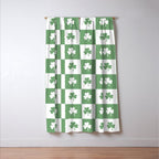 Shamrock Checkered Pattern Window Curtain Gallery Image 3