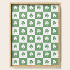 Shamrock Checkered Pattern Serving Tray Gallery Image 1