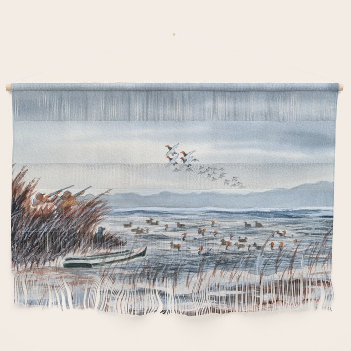 Duck Hunting For Canvasbacks Wall Hanging Gallery Image 1