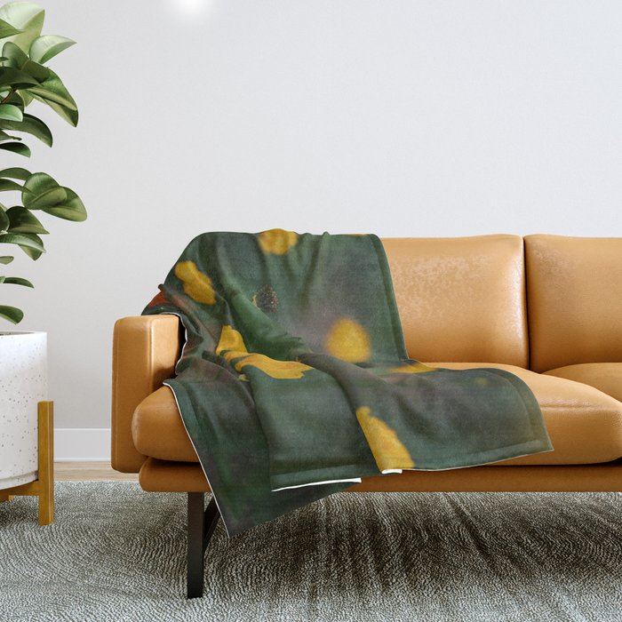 Flower Rhythm - Landscape and Nature Photography Throw Blanket Gallery Image 1
