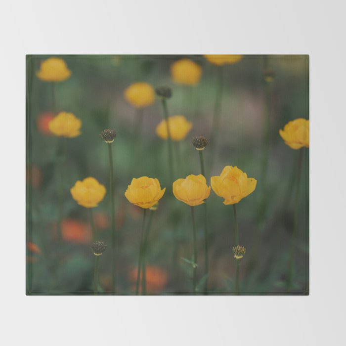 Flower Rhythm - Landscape and Nature Photography Throw Blanket Gallery Image 2