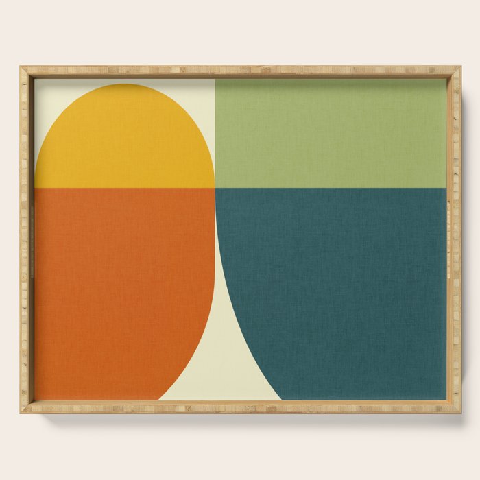 Abstract minimalism 8 Serving Tray Gallery Image 1