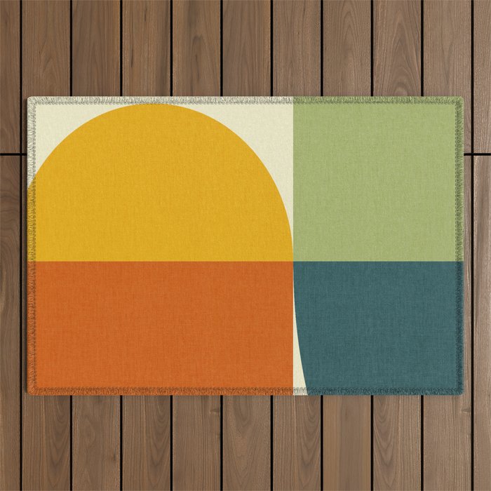 Abstract minimalism 8 Outdoor Rug Gallery Image 1