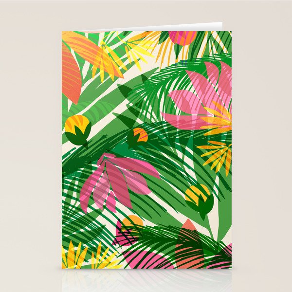 Modern Breezy Hawaiian Print  Stationery Card Gallery Image 1