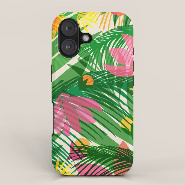 Modern Breezy Hawaiian Print  iPhone Case Gallery Image 1
