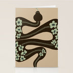 wild and free green anaconda  Stationery Card Gallery Image 2