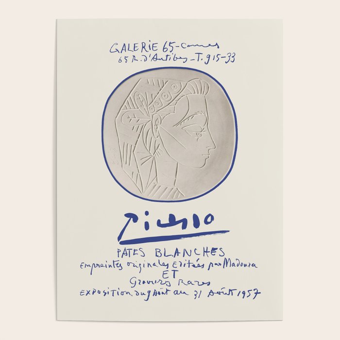 Pablo Picasso Art Exhibition Poster, 1957 Poster Gallery Image 1