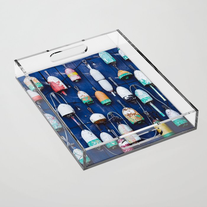 Maine Lobster Buoys Acrylic Tray Gallery Image 1