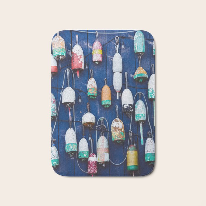 Maine Lobster Buoys Bath Mat Gallery Image 1