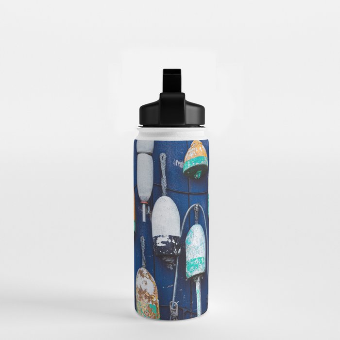 Maine Lobster Buoys Water Bottle Gallery Image 2
