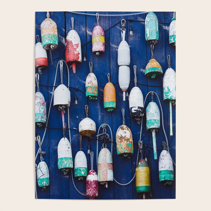 Maine Lobster Buoys Poster Gallery Image 4