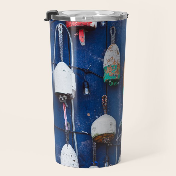 Maine Lobster Buoys Travel Mug Gallery Image 3