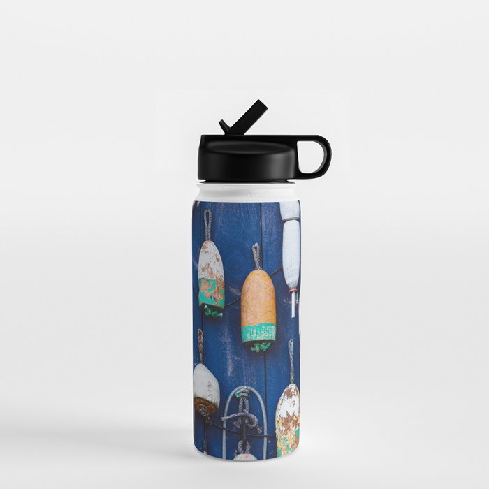Maine Lobster Buoys Water Bottle Gallery Image 1
