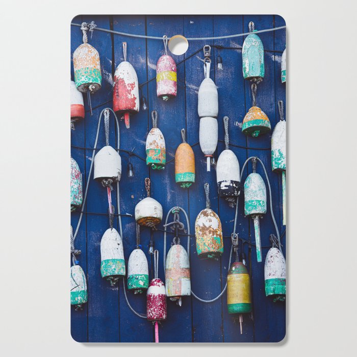 Maine Lobster Buoys Cutting Board Gallery Image 1