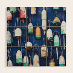 Maine Lobster Buoys Wood Wall Art Gallery Image 1