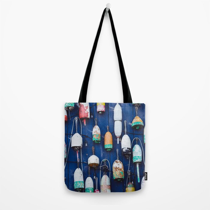 Maine Lobster Buoys Tote Bag Gallery Image 2
