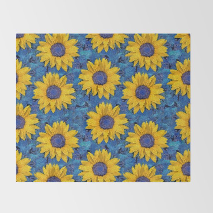 Sunflower Throw Blanket Gallery Image 2
