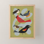 Five Birds Mini Art Print Gallery Image 1
