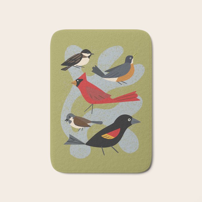 Five Birds Bath Mat Gallery Image 1