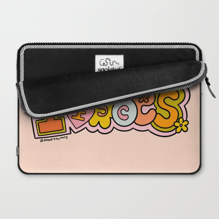Pisces Doodle Letters Laptop Sleeve Gallery Image 2