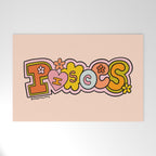 Pisces Doodle Letters Welcome Mat Gallery Image 1