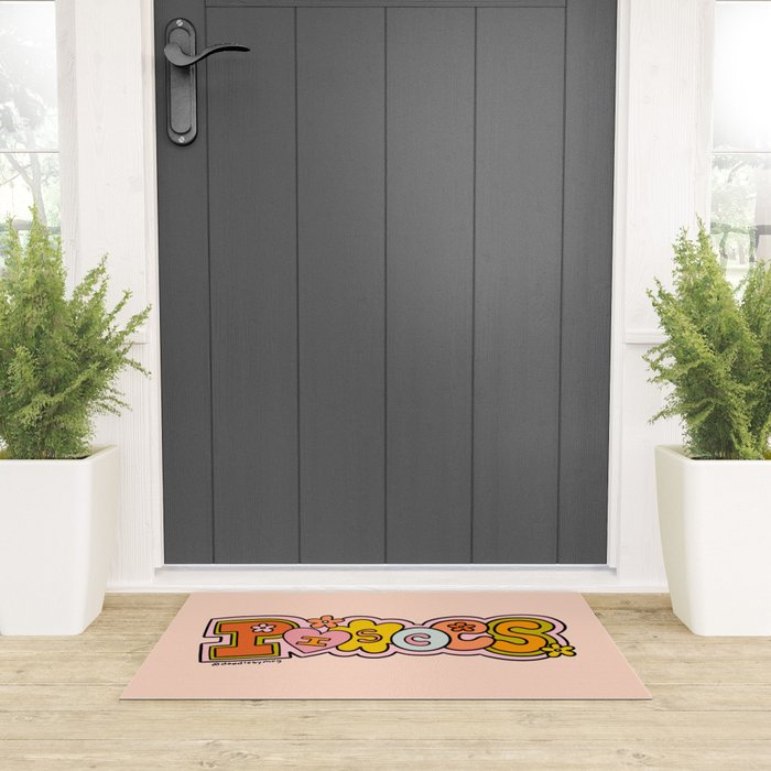 Pisces Doodle Letters Welcome Mat Gallery Image 3