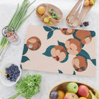 Half-Eaten Peaches, Vintage Botanical Illustration, Jungle Forest Fruits Nature, Eclectic Bohemian Plants Cutting Board Gallery Image 2